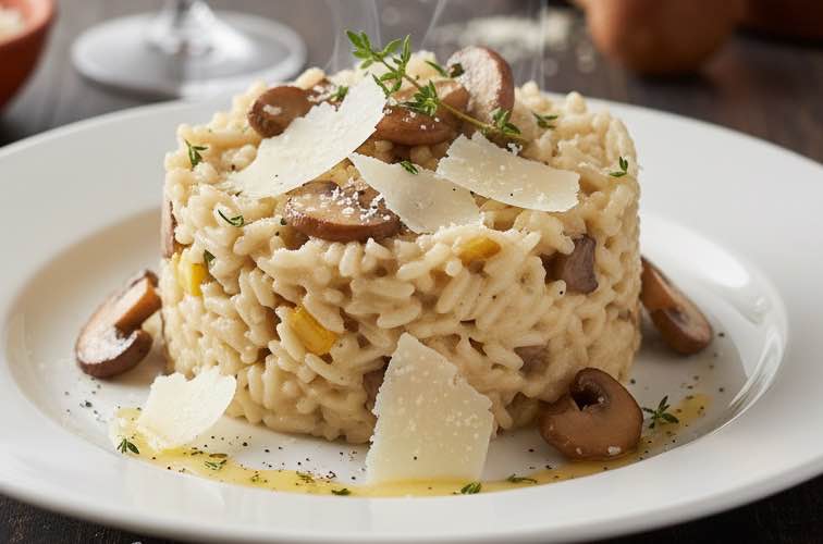 Risotto ai Porcini besonders angerichtet
